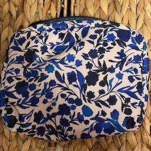 LeSportSac Cosmetic Bag Blue Ombré Cream Bag NEW